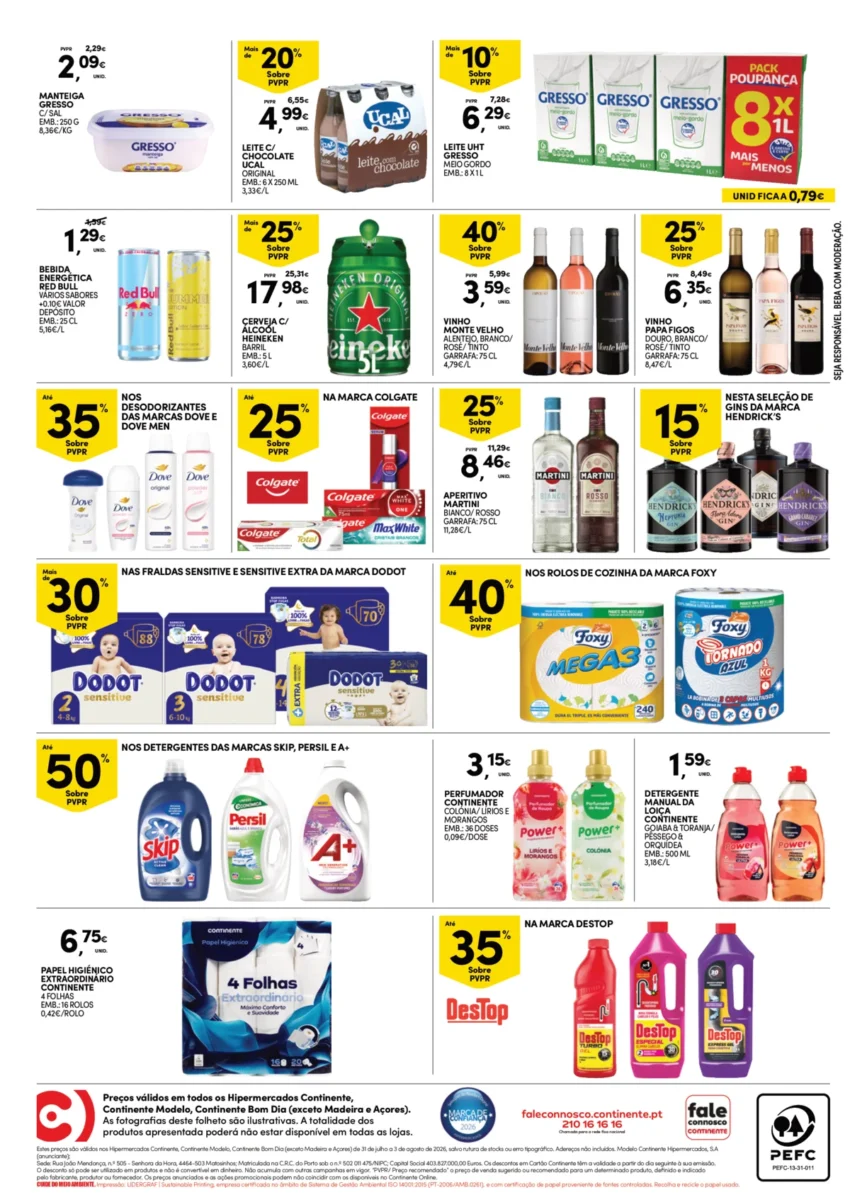 Página 4 do Folheto Continente Fim Semana