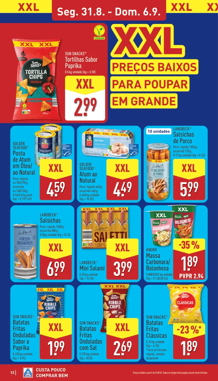 Página 12 do Antevisão Folheto ALDI