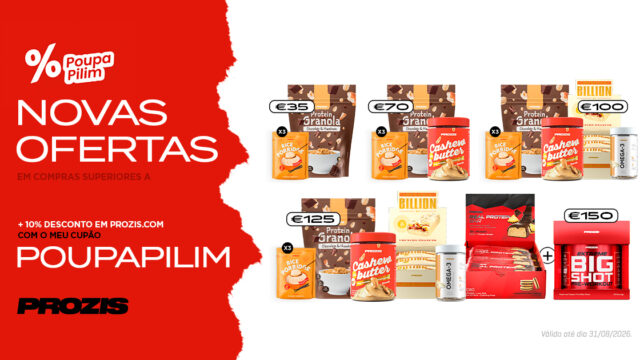 Campanha Prozis 10% desconto direto e produtos de oferta – Agosto 2026