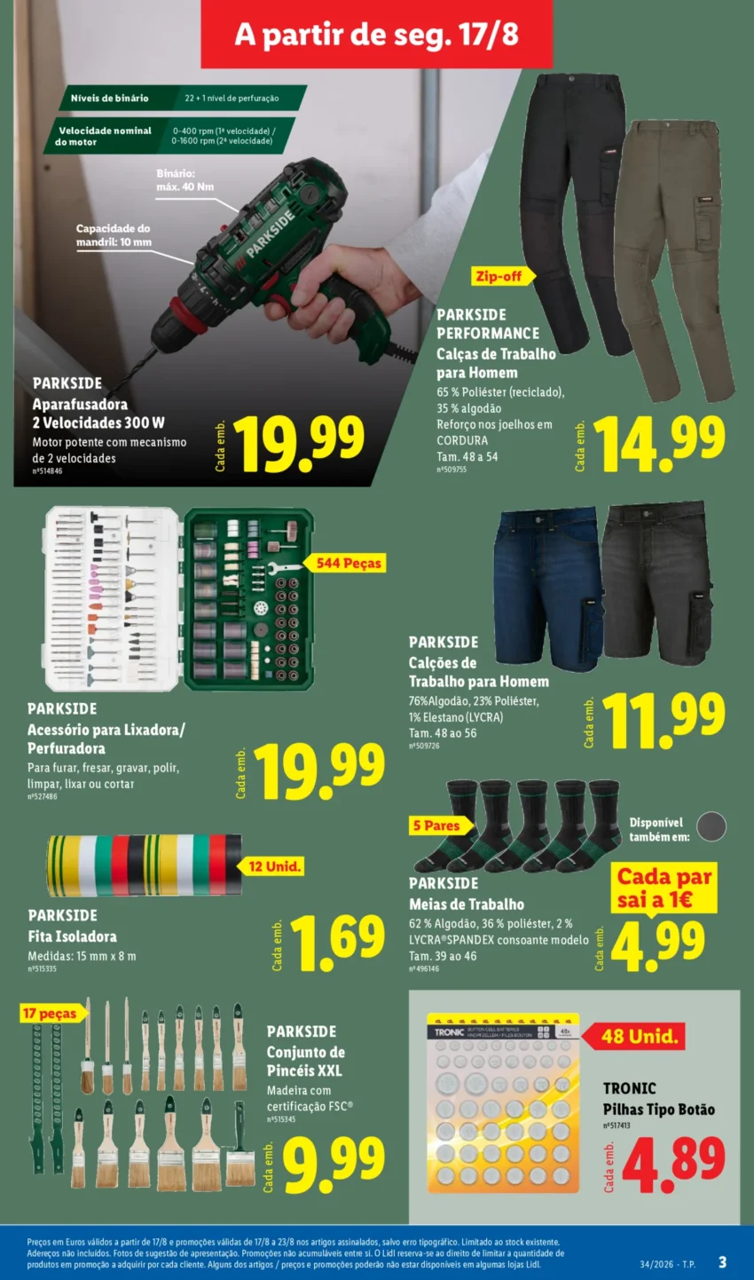 Página 3 do Antevisão Folheto LiDL Novidades