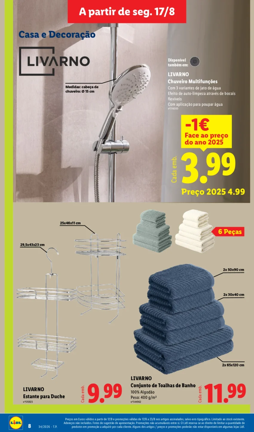 Página 8 do Antevisão Folheto LiDL Novidades
