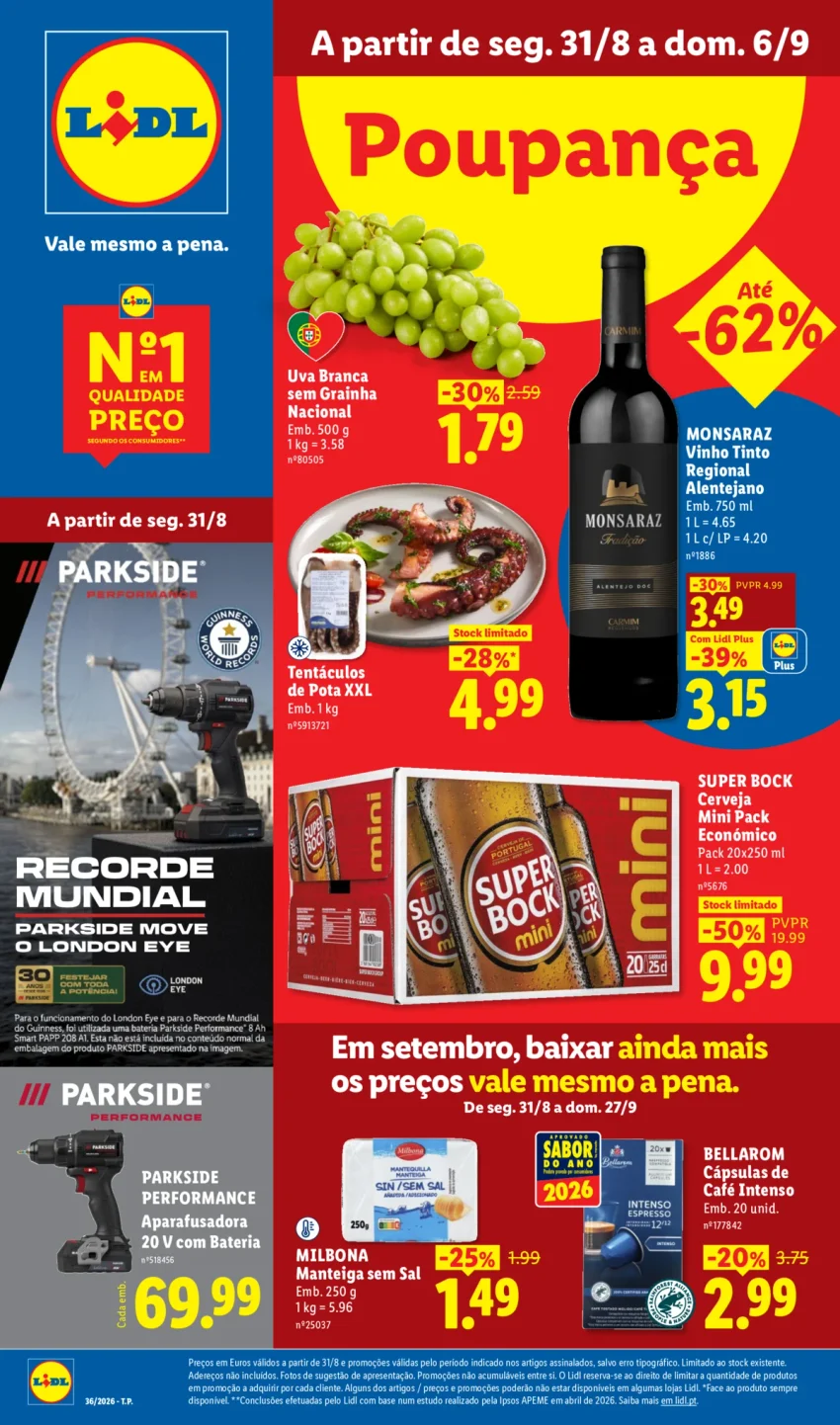 Página 1 do Antevisão Folheto LiDL Promoções