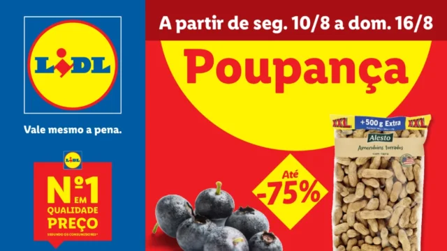 Antevisão Folheto Lidl Promoções (10 a 16 agosto)