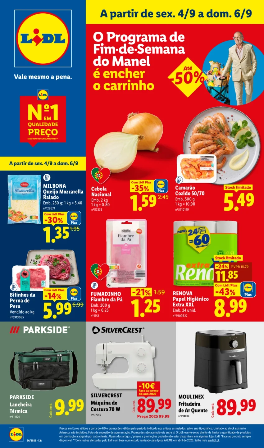 Página 1 do Antevisão Folheto LiDL Promoções Fim Semana