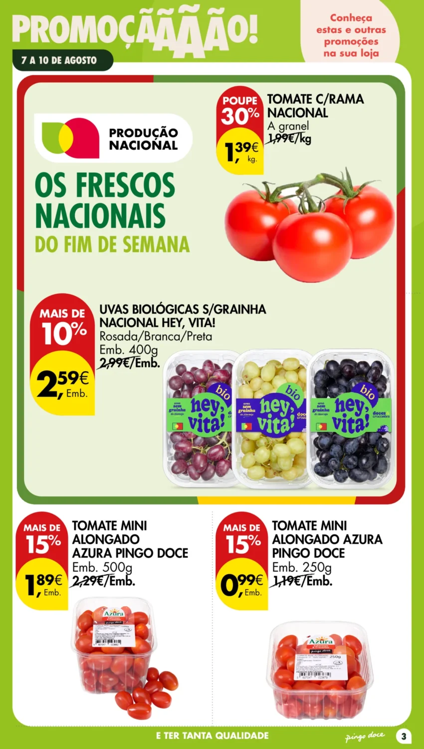 Página 3 do Antevisão Folheto Pingo Doce Fim Semana