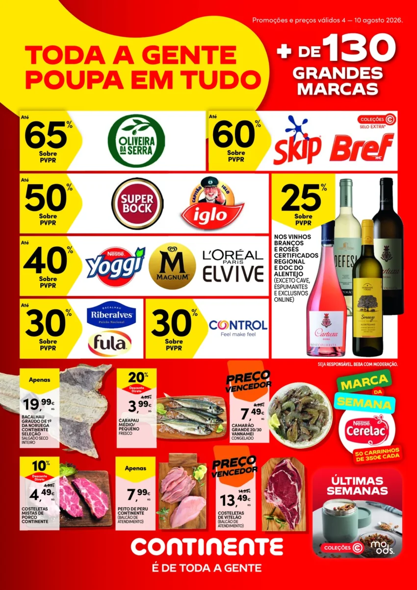 Página 1 do Folheto Continente