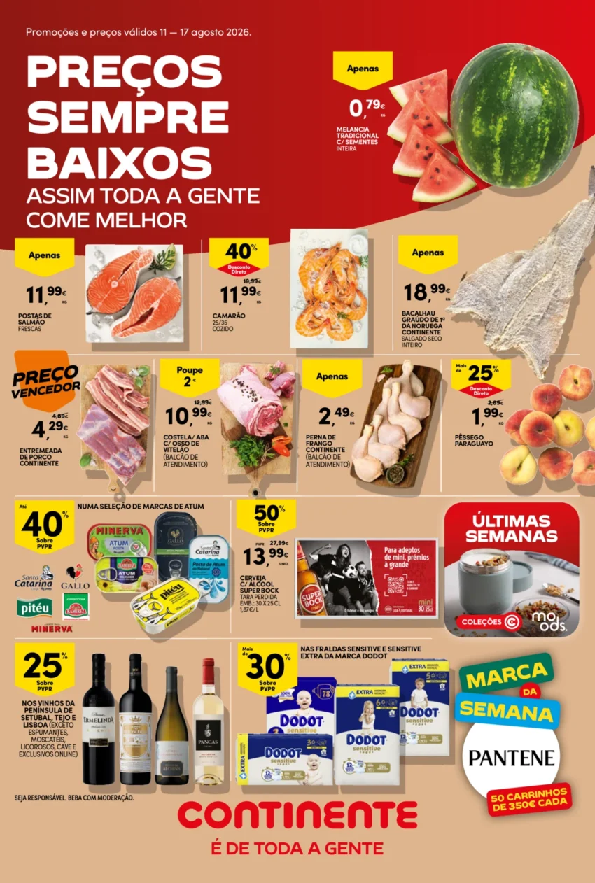 Página 1 do Folheto Continente