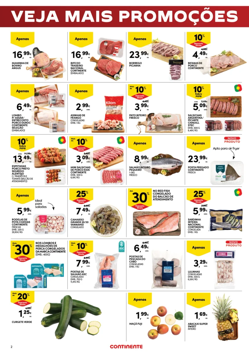 Página 2 do Folheto Continente Fim De Semana