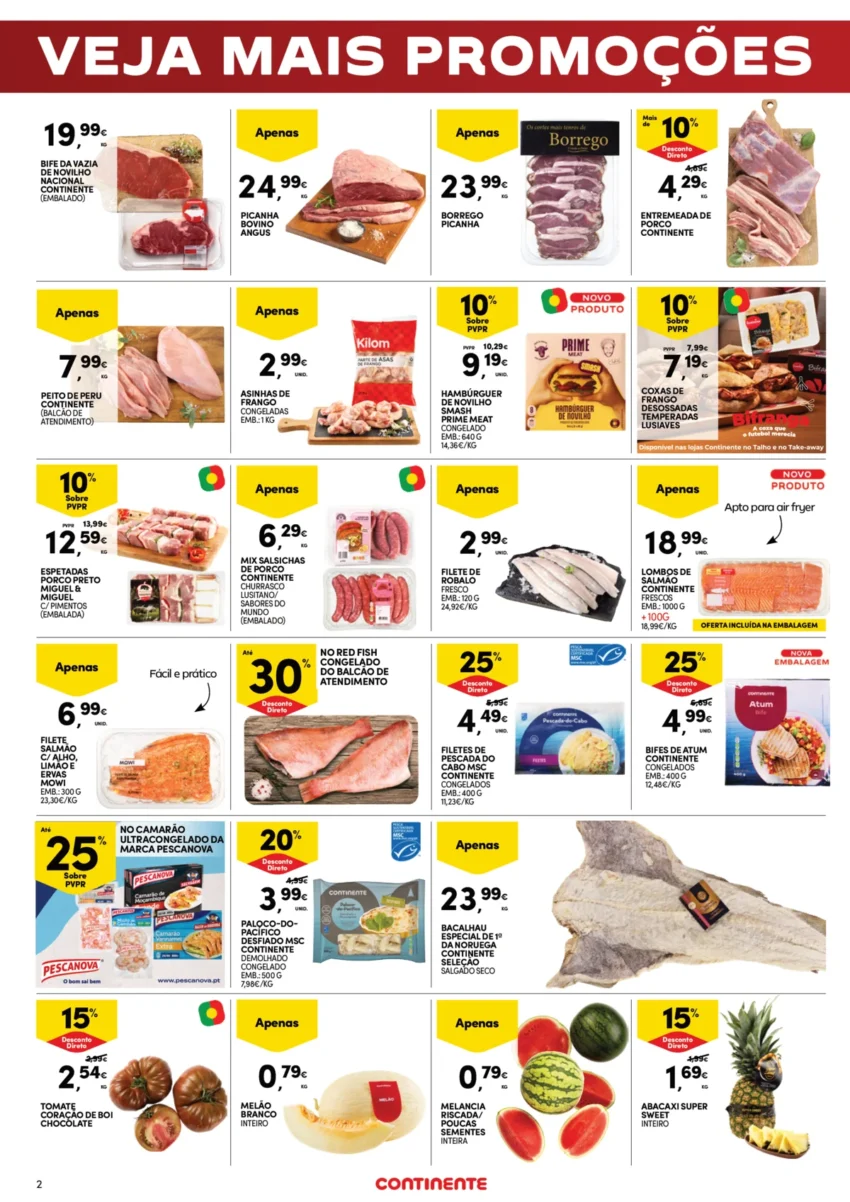 Página 2 do Folheto Continente Fim Semana
