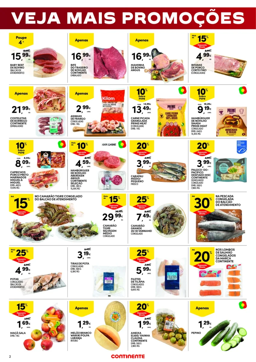 Página 2 do Folheto Continente Fim Semana