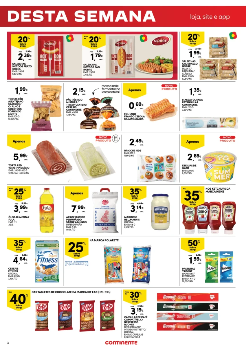 Página 3 do Folheto Continente Fim Semana