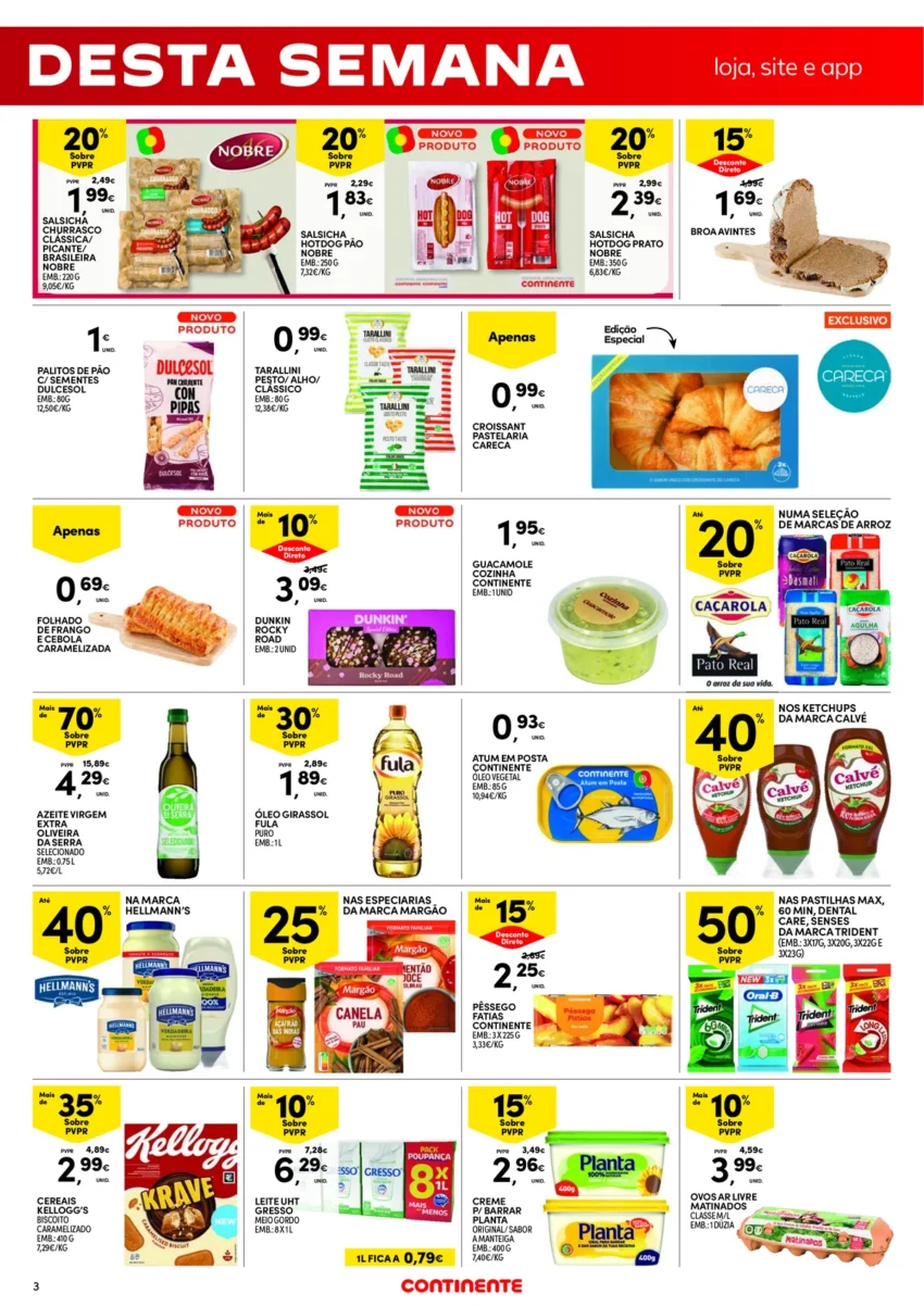 Página 3 do Folheto Continente Fim Semana