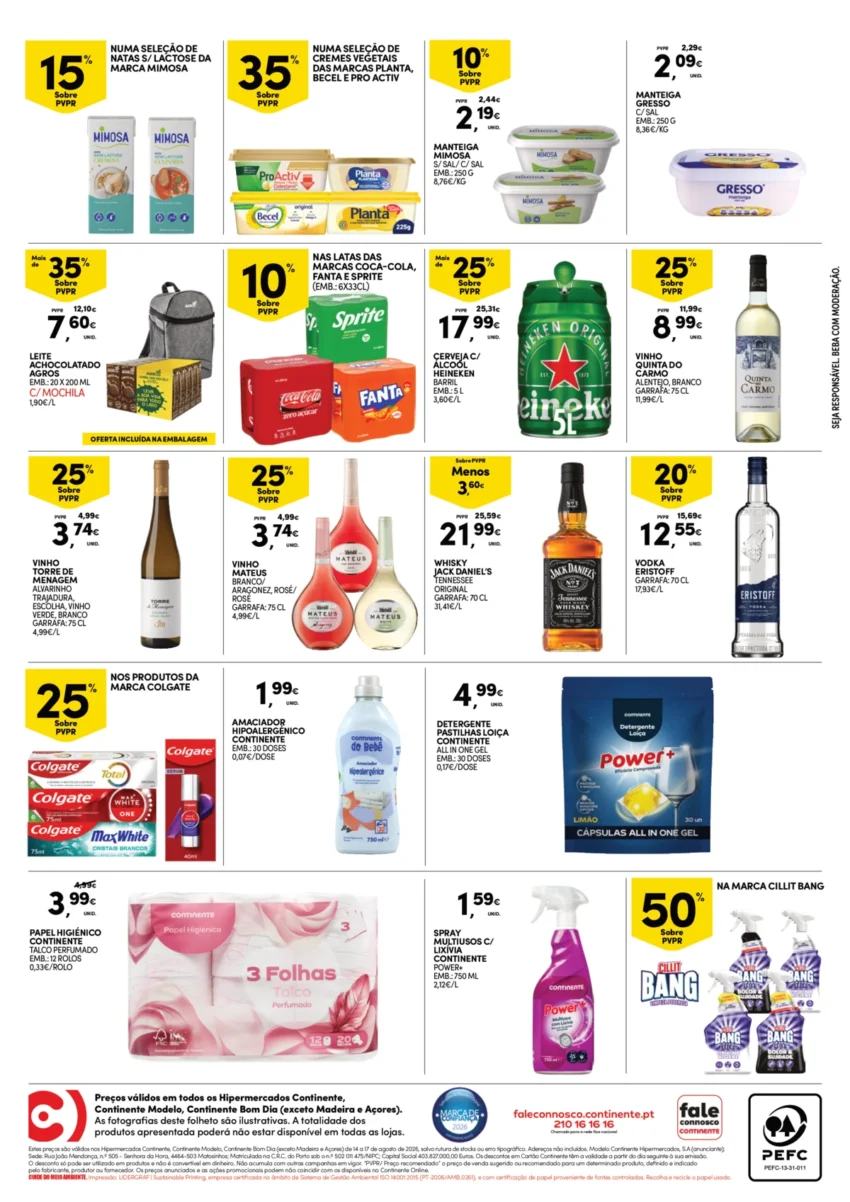 Página 4 do Folheto Continente Fim Semana