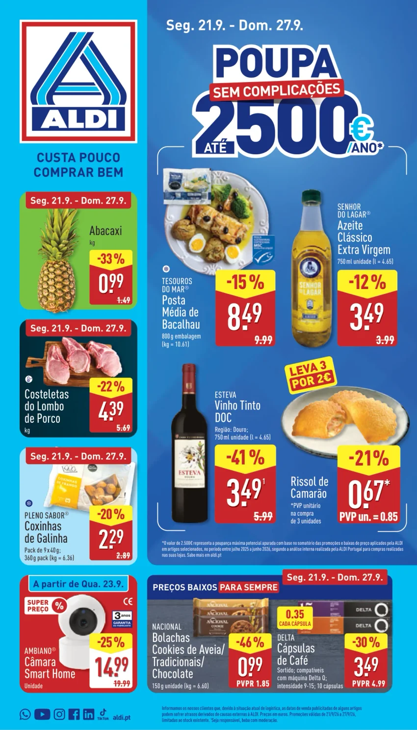 Página 1 do Folheto ALDI