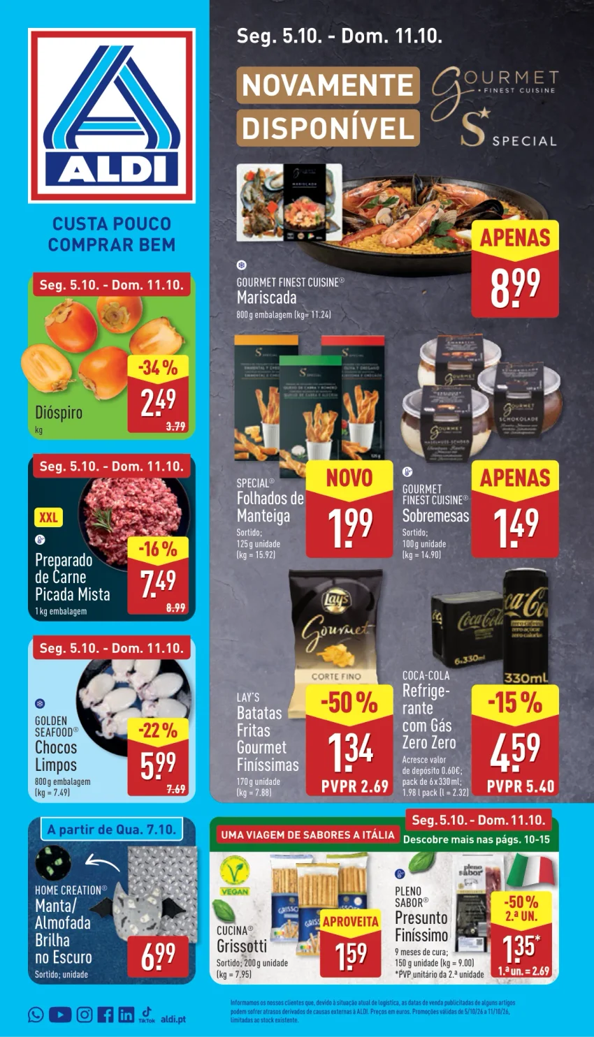 Página 1 do Folheto ALDI