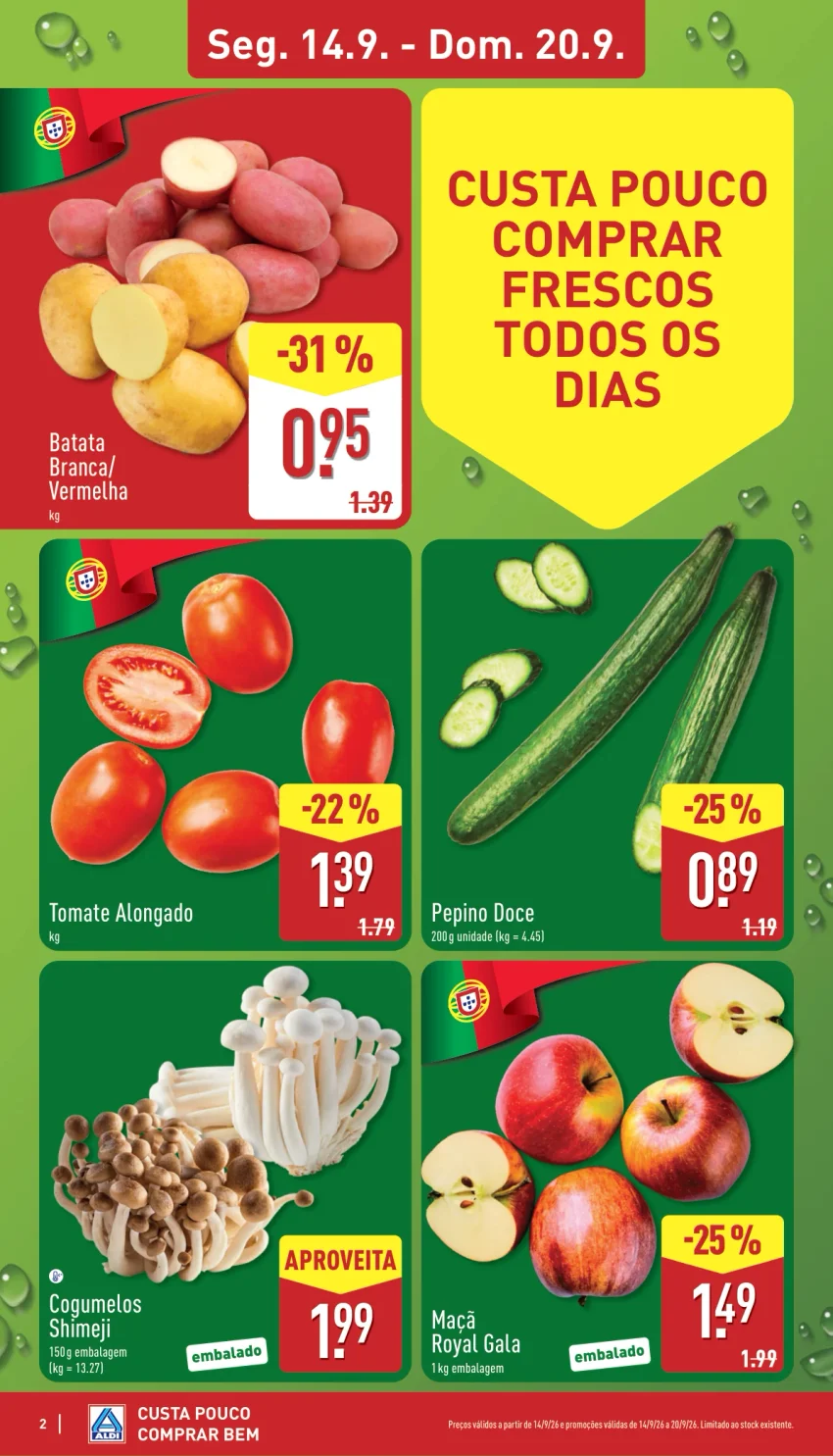 Página 2 do Folheto ALDI