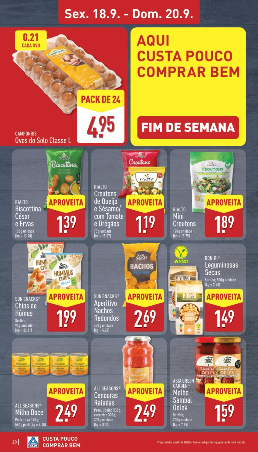 Página 20 do Folheto ALDI