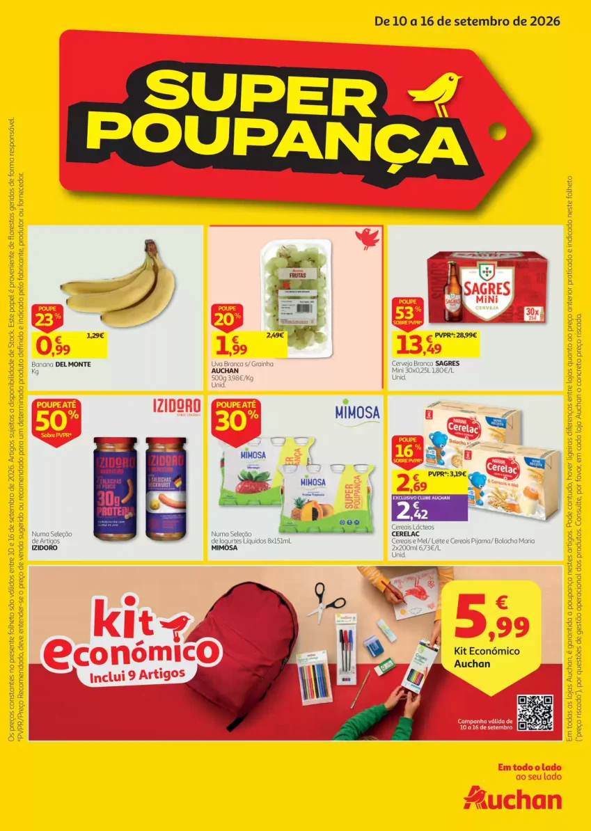Página 1 do Folheto Auchan