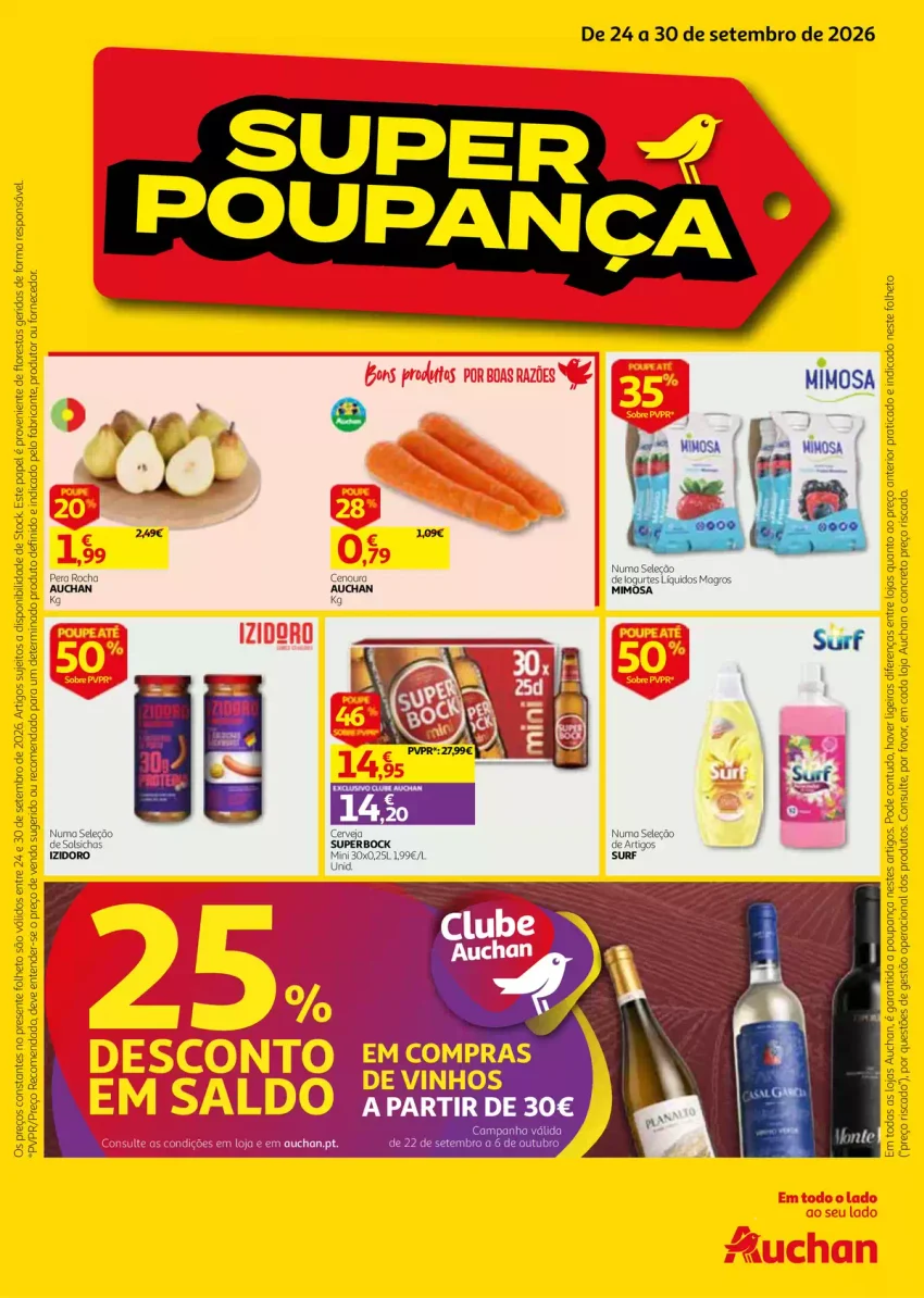 Página 1 do Folheto Auchan