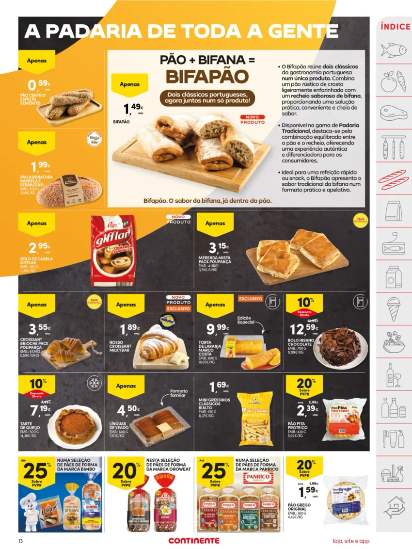 Página 13 do Folheto Continente