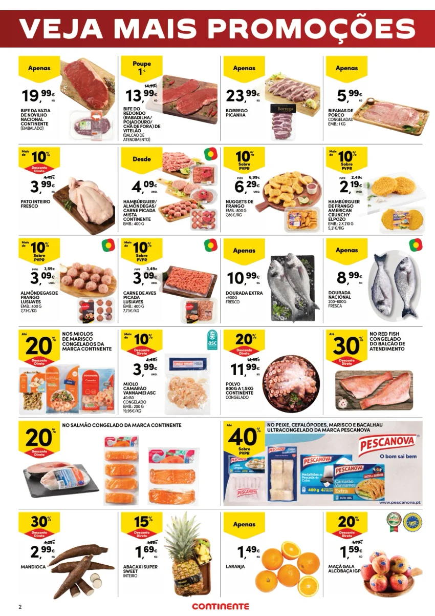 Página 2 do Folheto Continente Fim De Semana