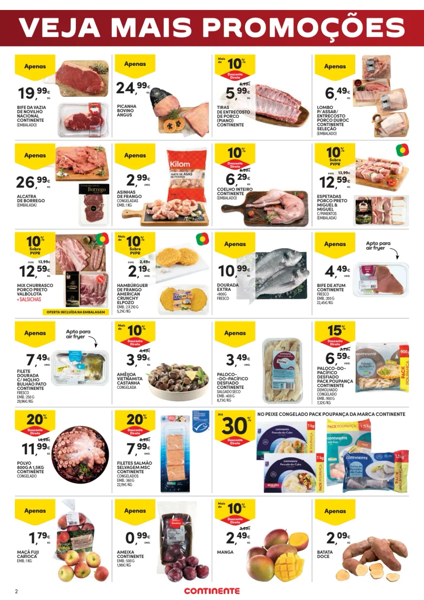 Página 2 do Folheto Continente Fim De Semana