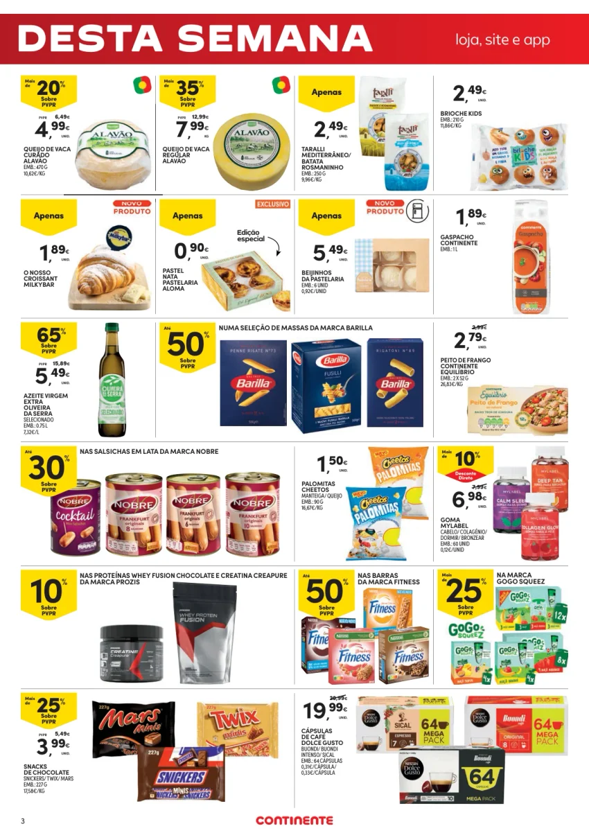 Página 3 do Folheto Continente Fim De Semana