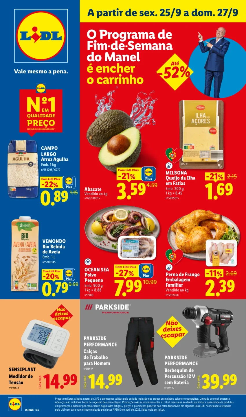 Página 1 do Folheto LiDL Promoções Fim De Semana