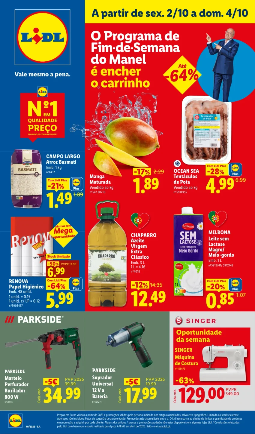 Página 1 do Folheto LiDL Promoções Fim De Semana