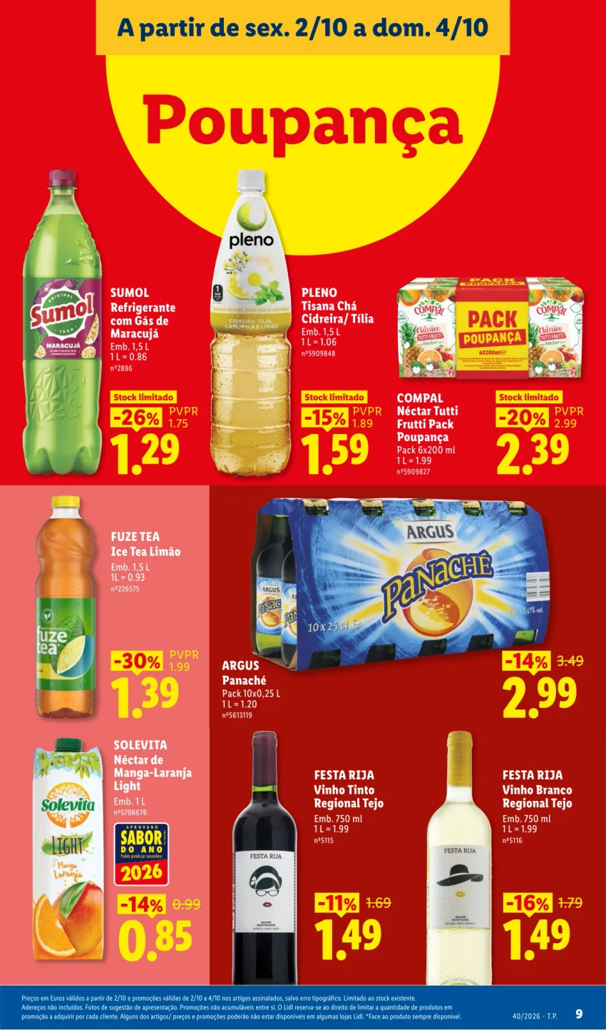 Página 9 do Folheto LiDL Promoções Fim De Semana