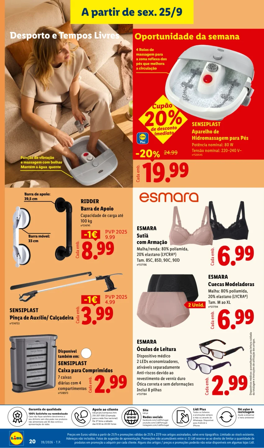 Página 20 do Folheto LiDL Promoções Fim De Semana