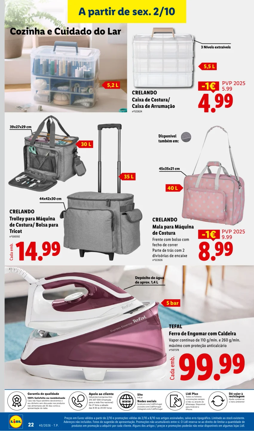 Página 22 do Folheto LiDL Promoções Fim De Semana