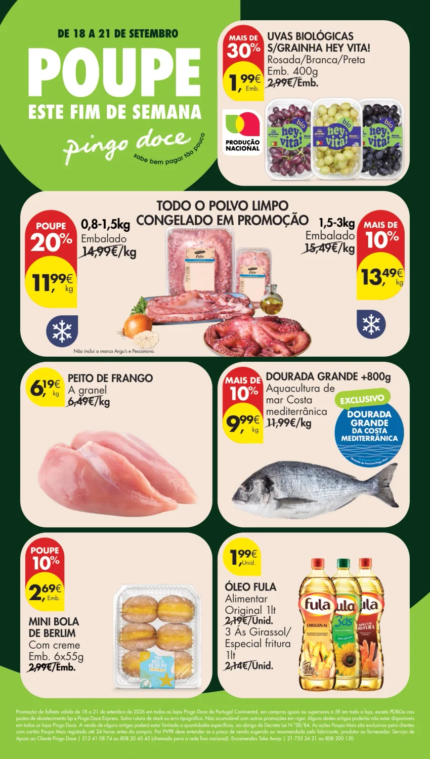 Página 1 do Folheto Pingo Doce Fim De Semana