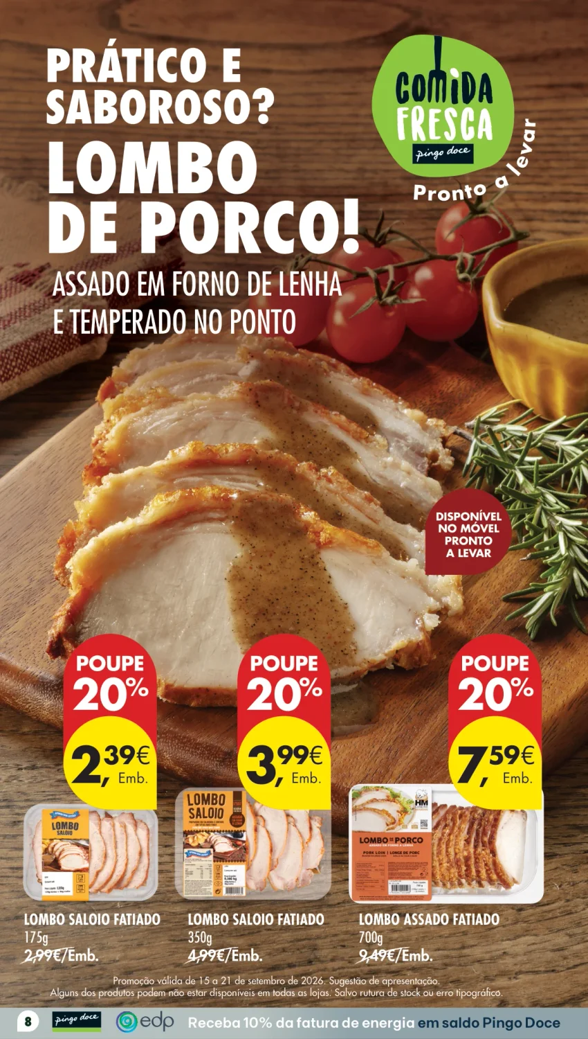 Página 8 do Folheto Pingo Doce Fim De Semana