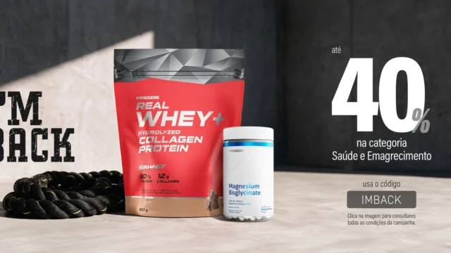 Campanha Prozis I’M BACK: até 40% em Saúde e Emagrecimento