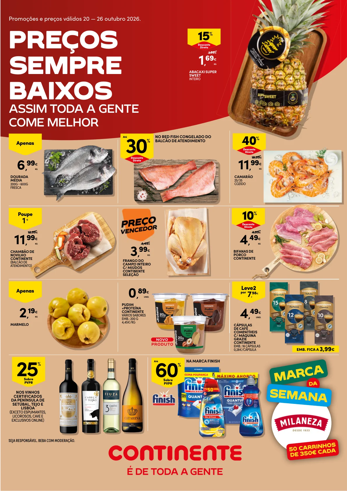 Página 1 do Folheto Continente
