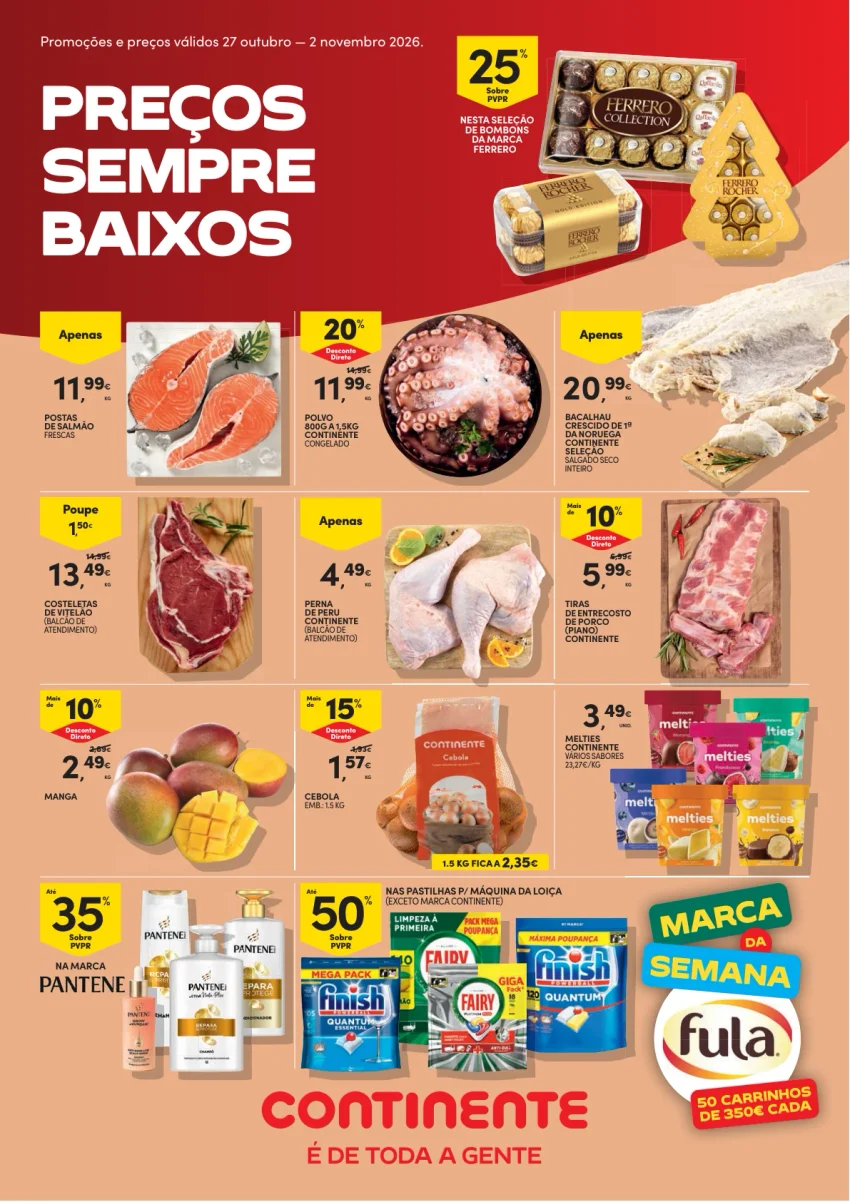 Página 1 do Folheto Continente