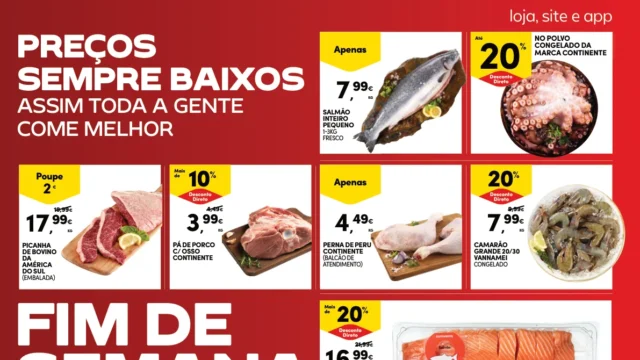 Folheto Continente fim de semana (23 a 26 de outubro)