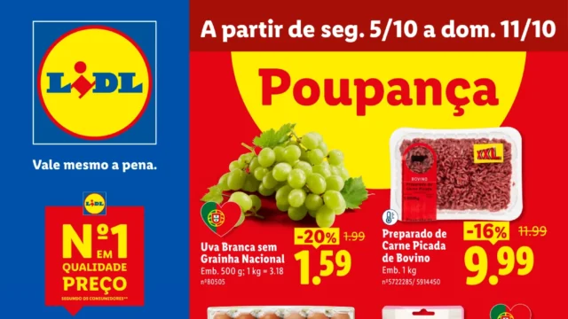 Folheto Lidl promoções (5 a 11 de outubro)