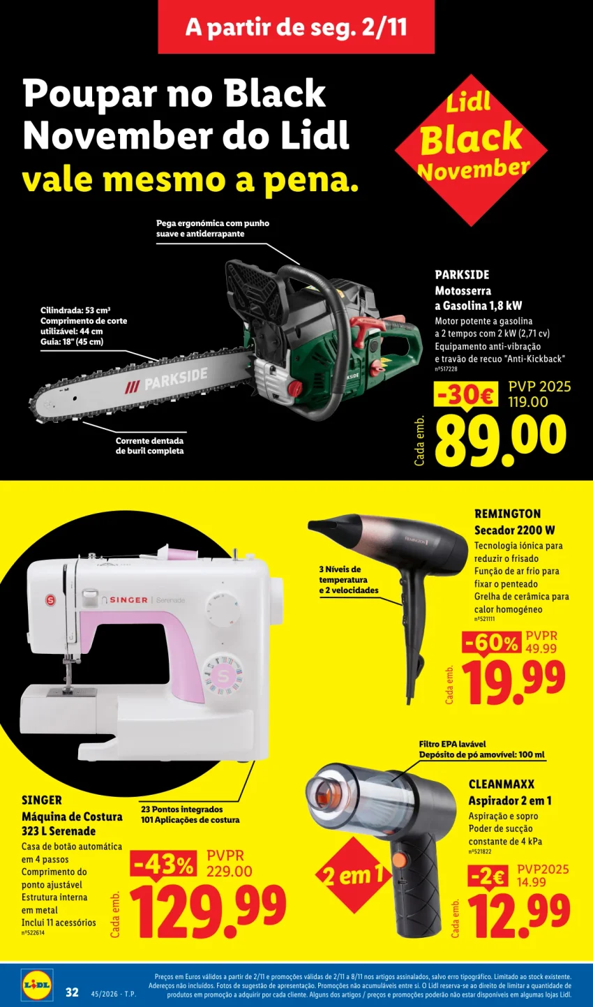 Página 32 do Folheto LiDL Promoções