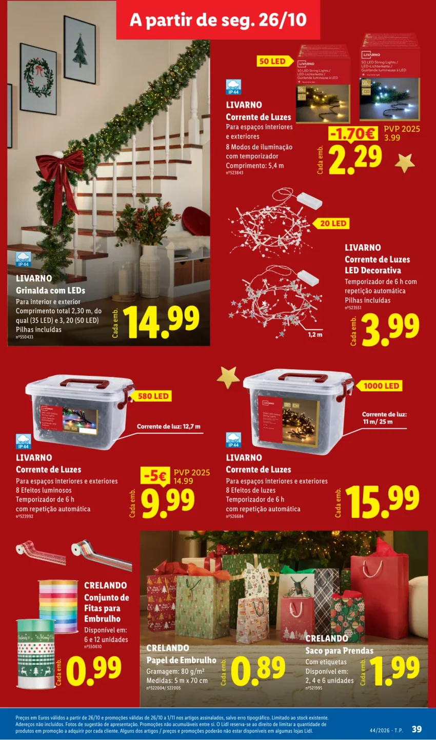 Página 39 do Folheto LiDL Promoções