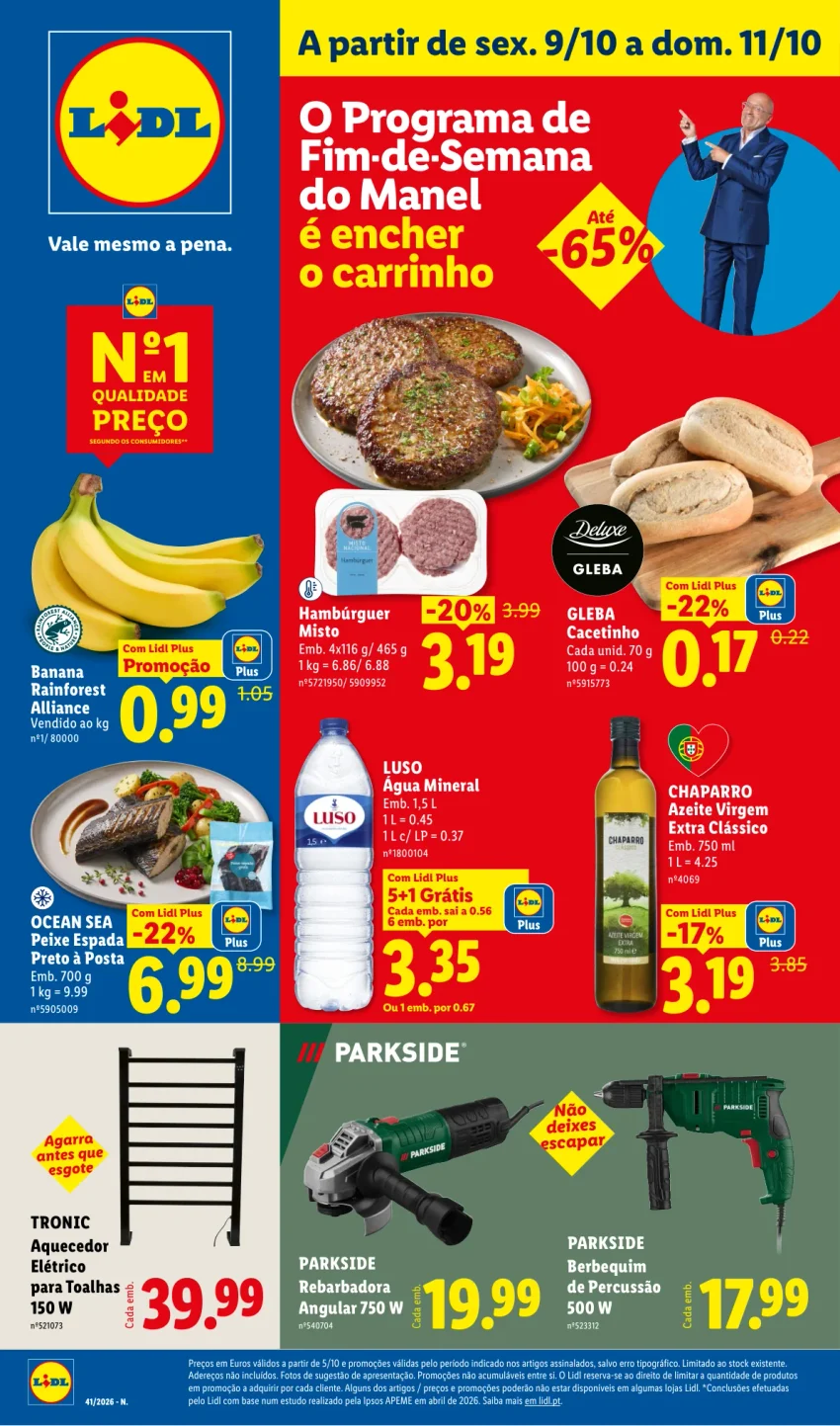 Página 1 do Folheto LiDL Promoções Fim De Semana