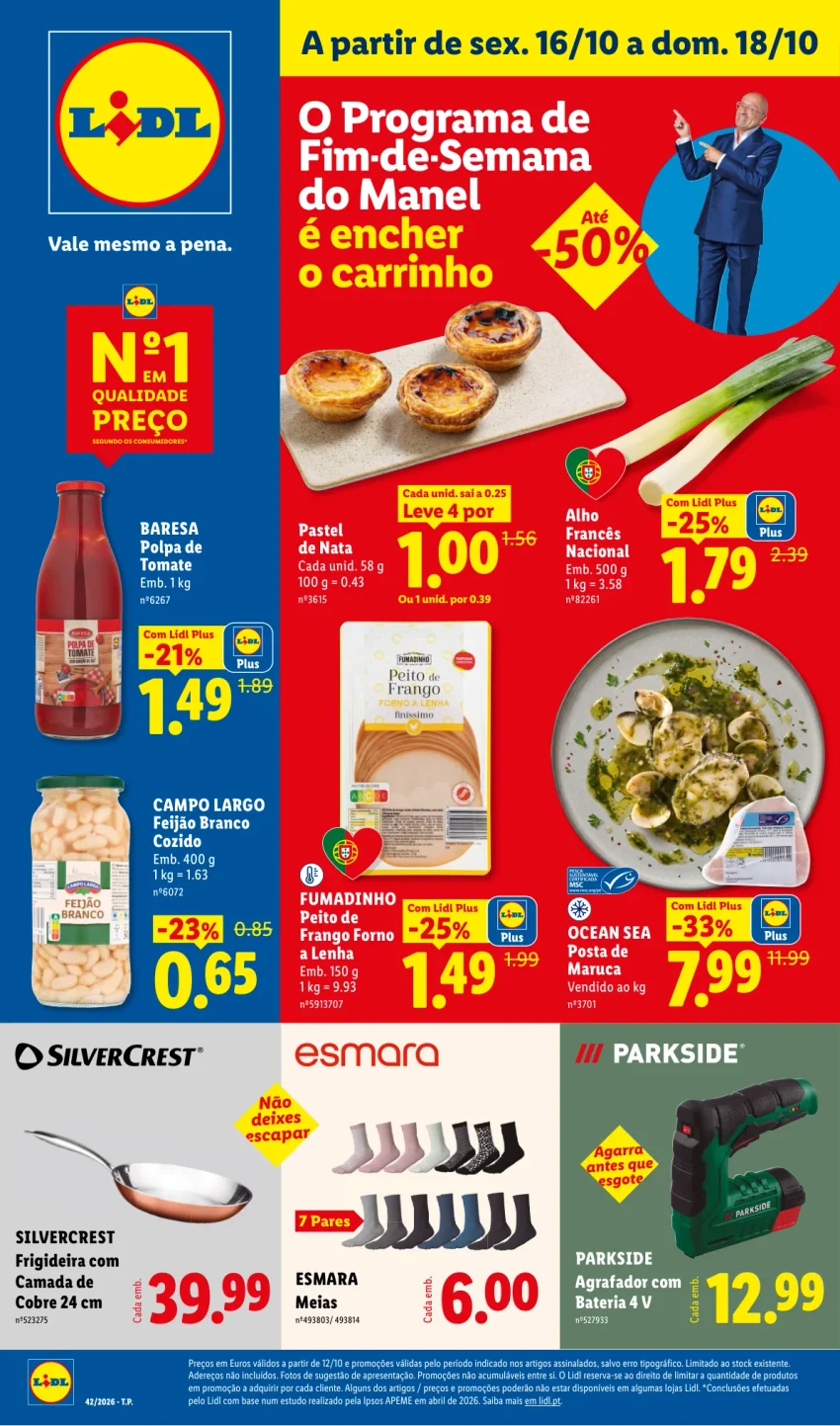 Página 1 do Folheto LiDL Promoções Fim De Semana