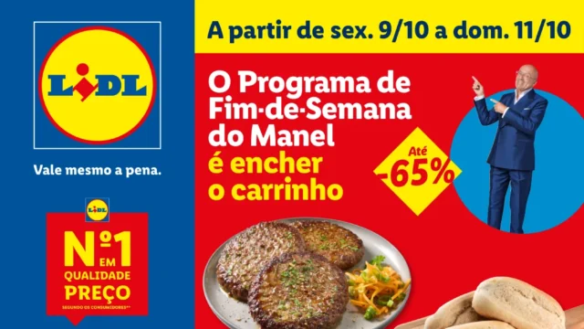 Folheto Lidl promoções de fim de semana (9 a 11 de outubro)