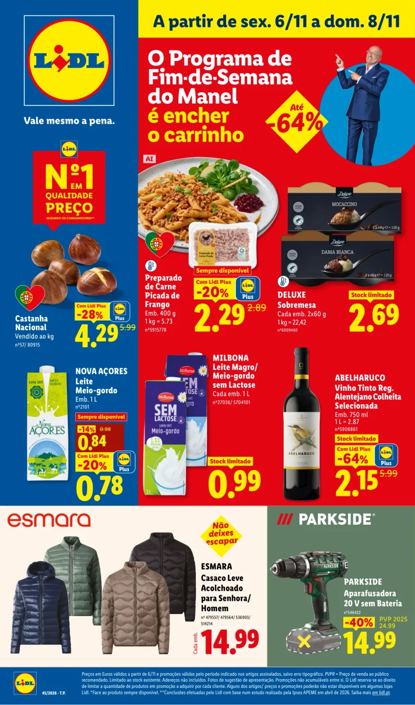 Página 1 do Folheto LiDL Promoções Fim De Semana