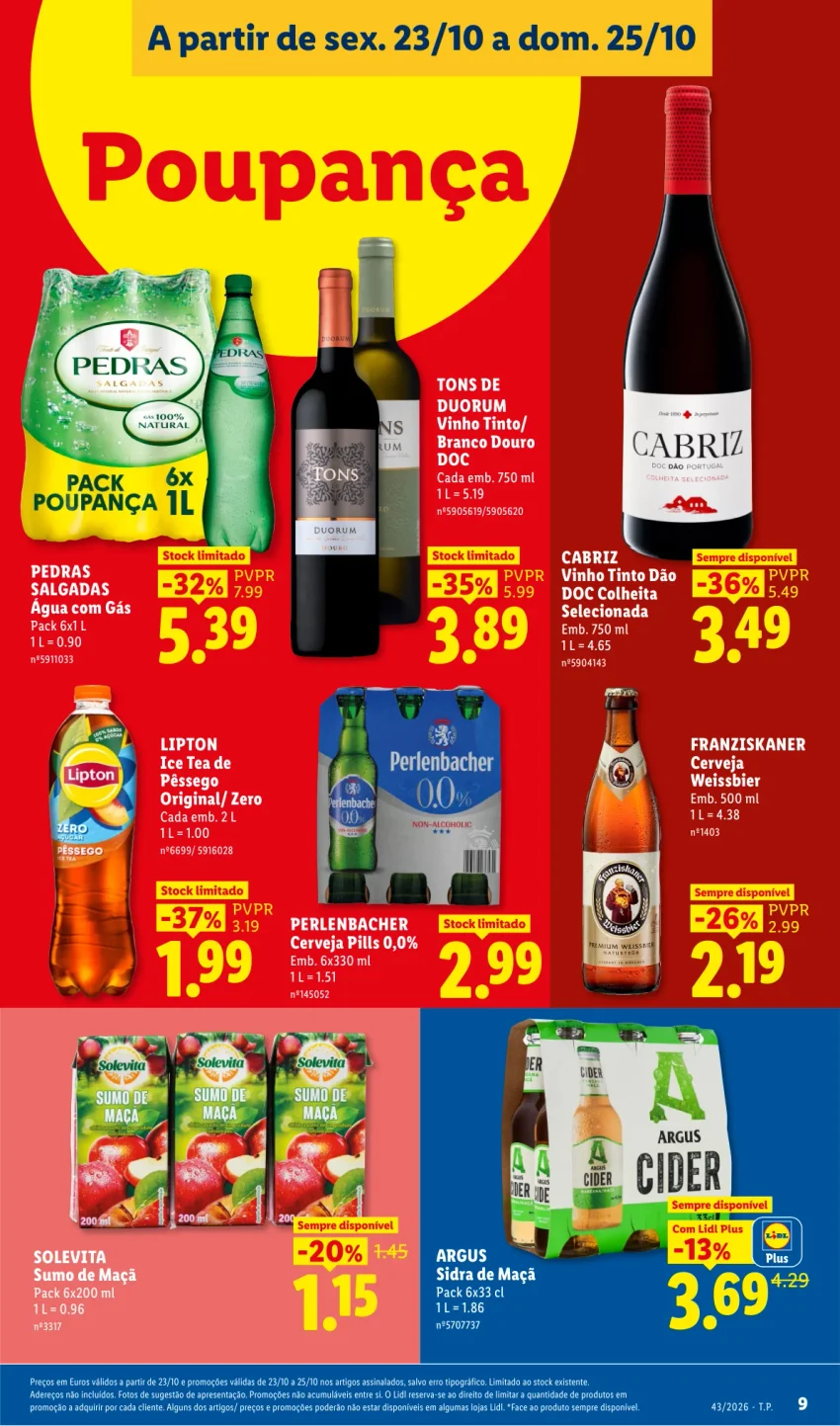 Página 9 do Folheto LiDL Promoções Fim De Semana