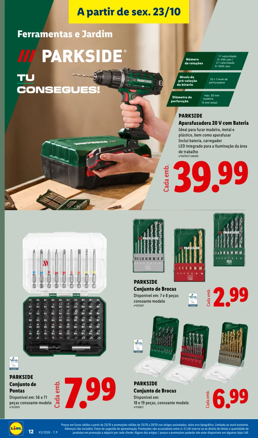Página 12 do Folheto LiDL Promoções Fim De Semana
