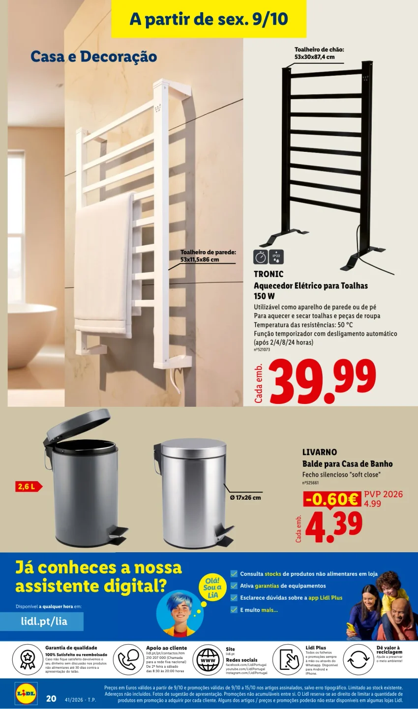 Página 20 do Folheto LiDL Promoções Fim De Semana