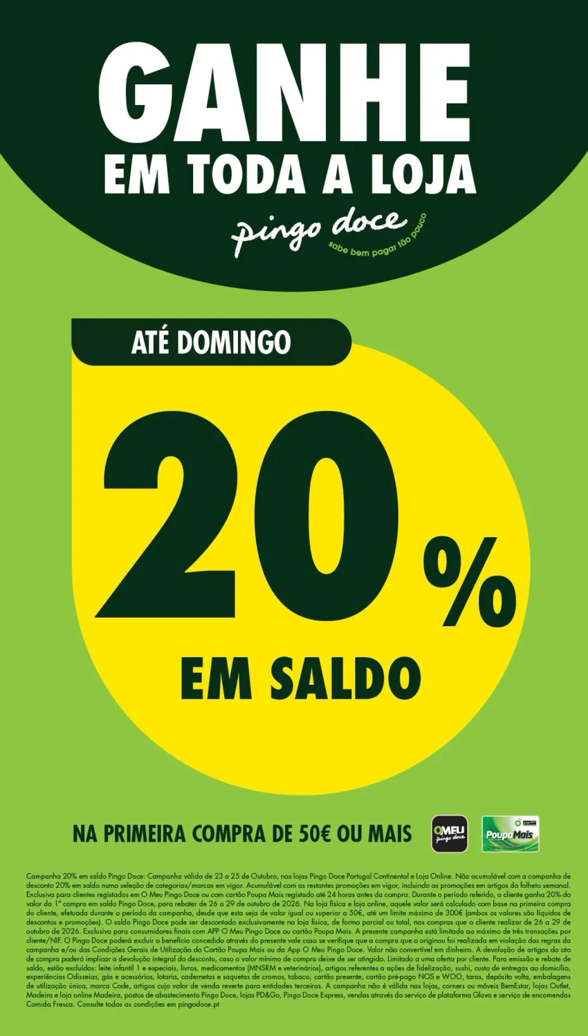 Página 1 do Folheto Pingo Doce Fim De Semana