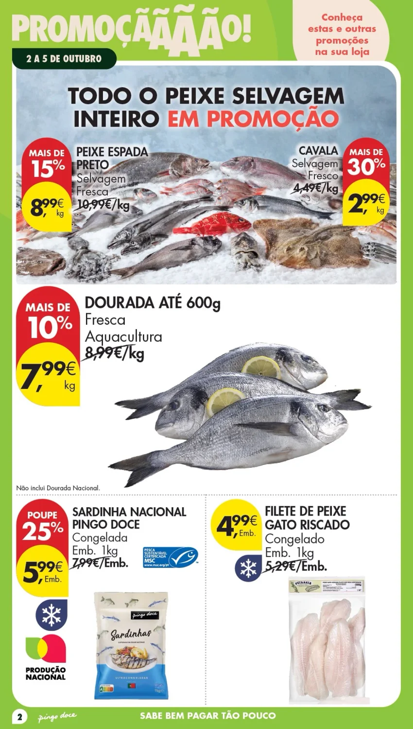 Página 2 do Folheto Pingo Doce Fim De Semana